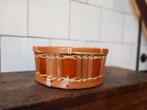 vintage boho bloempot bamboe rieten mandje jaren 60 mooi ø19, Tuin en Terras, Bloempotten, Verzenden