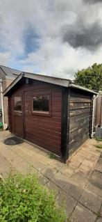 GRATIS  GRATIS  tuinhuis, Tuin en Terras, Tuinhuizen, Ophalen, 250 tot 500 cm, Blokhut, Zo goed als nieuw