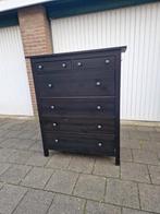 Ikea Hemnes zwart ladekast, Zo goed als nieuw, 3 of 4 laden, Minder dan 100 cm, 25 tot 50 cm