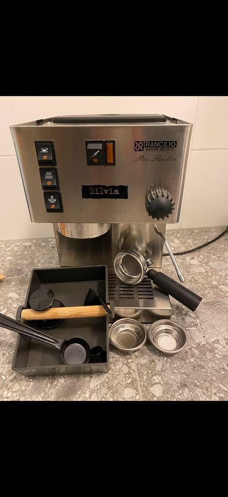Rancilio Silvia Espresso Machine, Witgoed en Apparatuur, Koffiezetapparaten, Gebruikt, Gemalen koffie, Espresso apparaat, Afneembaar waterreservoir