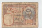 Algeria 5 Francs 18-05-193? Good pn 77a.1, Ophalen of Verzenden, Overige landen, Los biljet