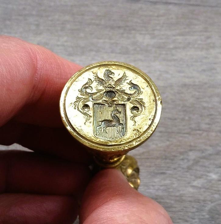 Om 1740 - 1780 Zegelstempel Lakzegel Stempel Cachet Zegel, Antiek en Kunst, Antiek | Kantoor en Zakelijk, Ophalen of Verzenden