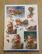 3D knipvel kerst kerstman, Hobby en Vrije tijd, Kaarten | Zelf maken, Ophalen, Nieuw, Kerst, Knipvel