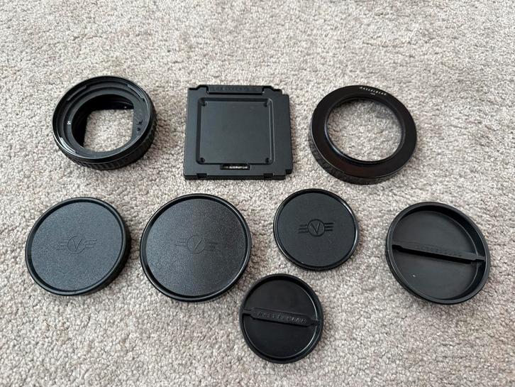 Hasselblad Front Back Body Lens Caps Hood 500 501 503, Audio, Tv en Foto, Fotografie | Filters, Gebruikt, Ophalen of Verzenden