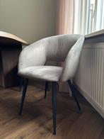 4x Groen/Grijze Velvet Stoelen - Kwantum, Ophalen, Gebruikt, Vier, Stof