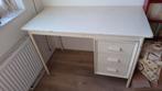 Bureau met stalen frame en houten blad, Huis en Inrichting, Bureaus, Ophalen, Gebruikt, Bureau