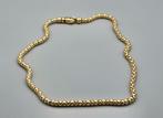 Gouden vintage popcorn schakel collier. 2025/643., ., Ophalen of Verzenden, Zo goed als nieuw, .