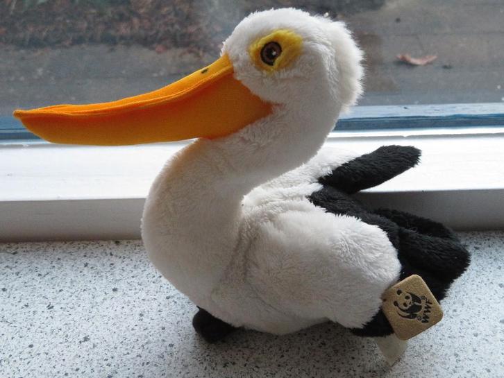 Pelikaan van het WWF Panda symbol lijf + geluid, Kinderen en Baby's, Speelgoed | Knuffels en Pluche, Zo goed als nieuw, Overige typen