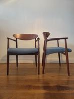 Armstoelen van Ejnar Larsen en Aksel Bender Madsen, Ophalen, Gebruikt, Bruin, Vintage design, Mid Century Modern