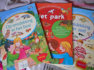 3 leuke natuur doe boekjes. het bos. het park. de zee beschikbaar voor biedingen