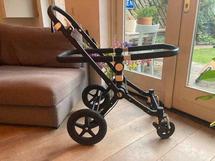 Bugaboo Cameleon 3 Zwart, Kinderen en Baby's, Kinderwagens en Combinaties, Gebruikt, Kinderwagen, Bugaboo, Met reiswieg, Verstelbare duwstang