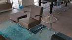 Gispen fauteuil 405LA en hocker 443 en 6 eetkamerstoelen, Ophalen, Zo goed als nieuw