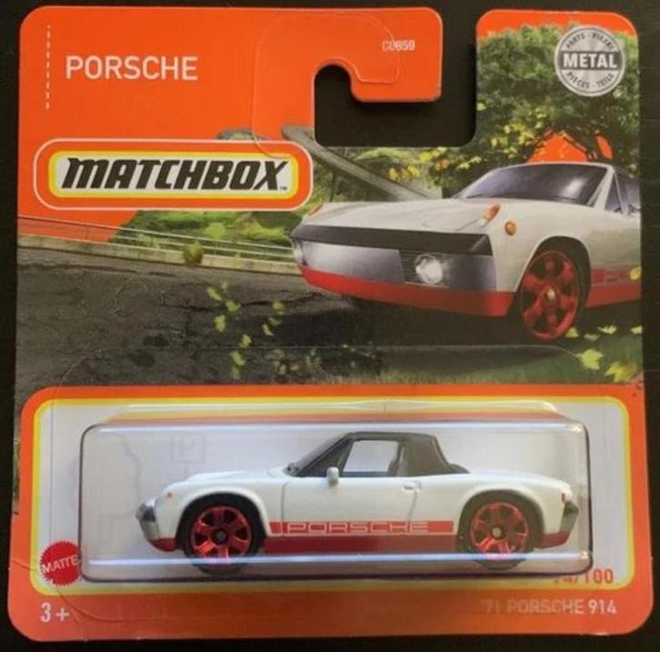 Matchbox '71 Porsche 914, Kinderen en Baby's, Speelgoed | Speelgoedvoertuigen, Nieuw, Ophalen of Verzenden