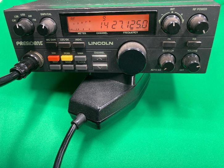 27 mc President Lincoln 1 met mrf455, Telecommunicatie, Zenders en Ontvangers, Zo goed als nieuw, Zender en Ontvanger, Ophalen of Verzenden