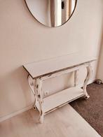 Side table + spiegel, Huis en Inrichting, Tafels | Sidetables, Ophalen of Verzenden, Gebruikt, 25 tot 50 cm, Rechthoekig