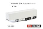 wsi models white line trailer, Hobby en Vrije tijd, Modelauto's | 1:50, Ophalen of Verzenden, Nieuw, Bus of Vrachtwagen, Wsi