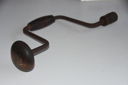 Antieke booromslag handboor ratelboor slingerboor boor, Antiek en Kunst, Antiek | Gereedschap en Instrumenten, Ophalen of Verzenden