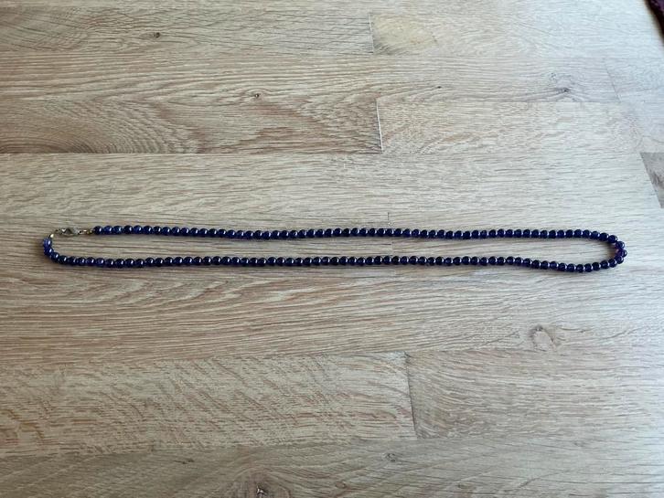 Amethist ketting, 80 cm., Sieraden, Tassen en Uiterlijk, Kettingen, Zo goed als nieuw, Steen of Mineraal, Paars, Ophalen of Verzenden