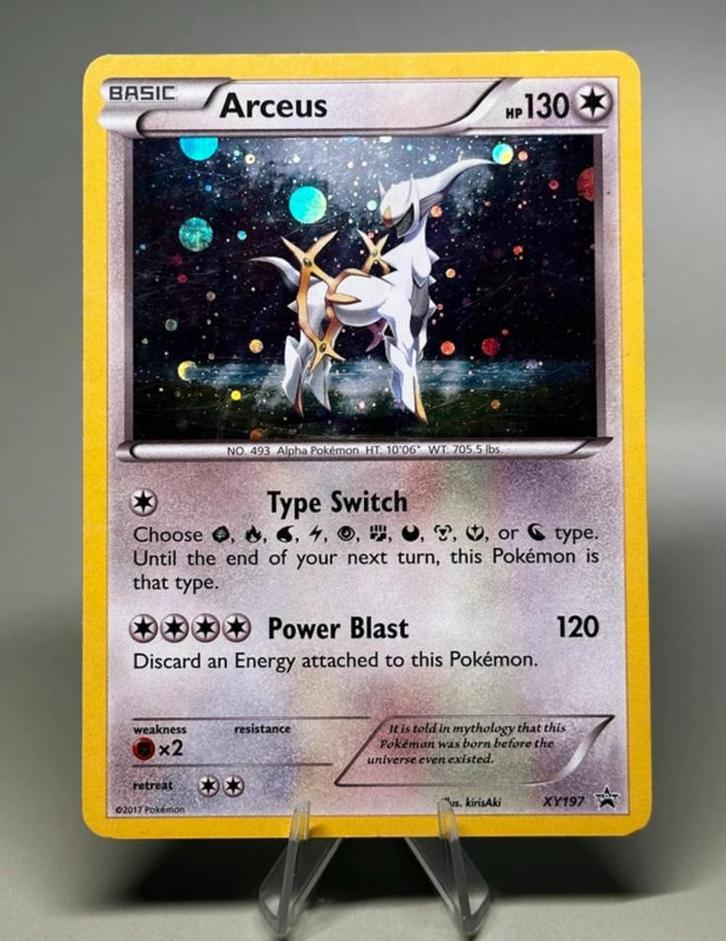 Arceus xy197 cosmos holo, Hobby en Vrije tijd, Verzamelkaartspellen | Pokémon, Nieuw, Losse kaart, Ophalen of Verzenden