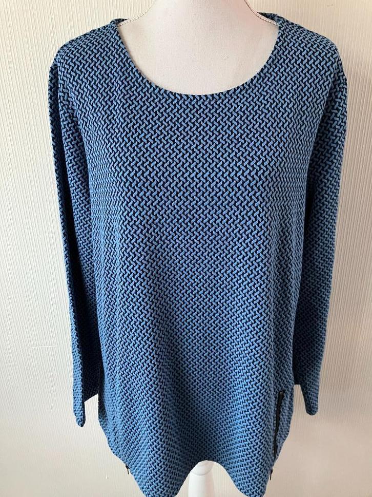 viventy maat 48 bernd berger oksel tot oksel 64 cm, Kleding | Dames, Grote Maten, Zo goed als nieuw, Blouse of Tuniek, Blauw, Ophalen of Verzenden