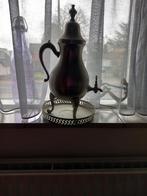 Oude kraantjeskan met houder., Antiek en Kunst, Ophalen of Verzenden