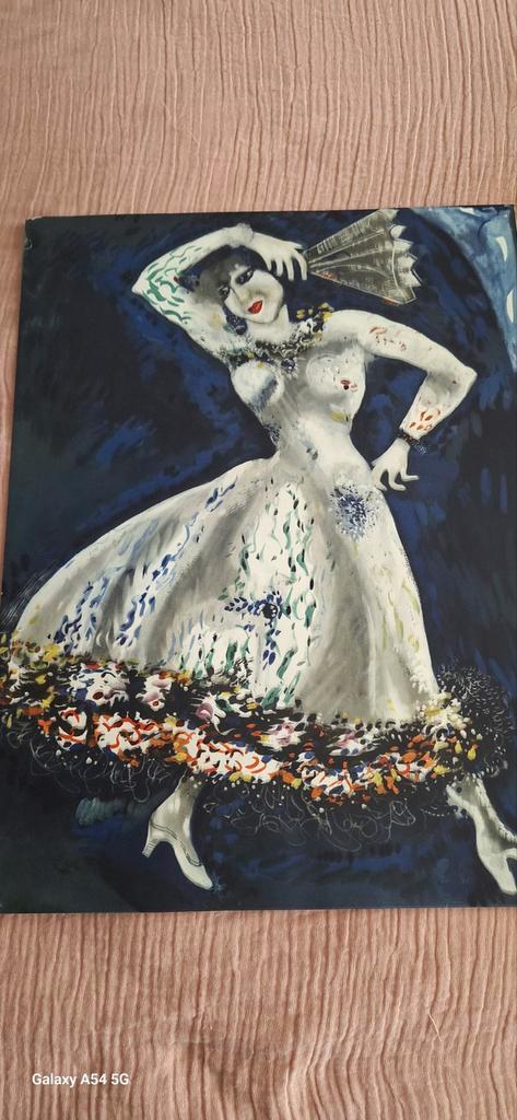 Chagall Litho - Ballerina, Antiek en Kunst, Kunst | Litho's en Zeefdrukken, Ophalen of Verzenden