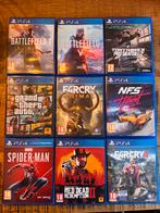 Pakket PS4 games (oa GTA, battlefield, Farcry en NFS), 1 speler, Ophalen of Verzenden, Zo goed als nieuw