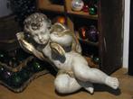 Oude engel Brocante kerstengel Cherubijn Kerst en decoratie, Ophalen of Verzenden, Gebruikt