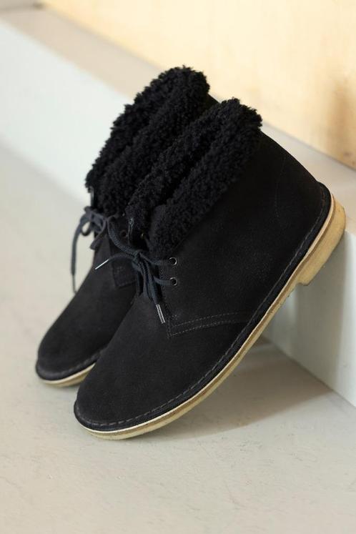 Clarks echt leren suede desert boot schoenen zwart maat 41, Kleding | Dames, Schoenen, Zo goed als nieuw, Overige typen, Zwart