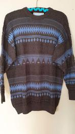 Vintage retro jaren 80 90 trui heren, Belgisch, Ann Harrewyn, Ophalen of Verzenden, Nieuw, Blauw