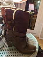 Uniek Warme teddy gevoerde laarzen maat 39 merk Grotesque, Bruin, Ophalen of Verzenden, Zo goed als nieuw, Hoge laarzen