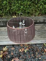 Hanglamp Kandelaar met Bruine Kap, Ophalen, Gebruikt, Metaal, Minder dan 50 cm