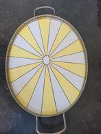 Vintage Dienblad met Stralenpatroon, Huis en Inrichting, Ophalen, Gebruikt, Rond, Metaal