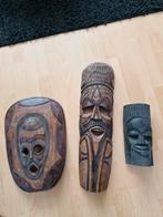 3 Zuid-Afrikaanse Maskers - Handgemaakt & Gaaf, Ophalen