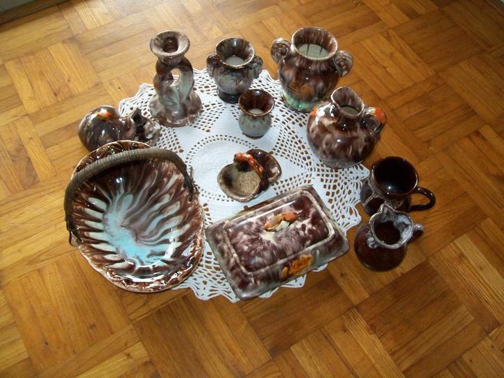 antiek verzameling 13 delig aardewerk 1950-1960, Antiek en Kunst, Antiek | Keramiek en Aardewerk, Ophalen of Verzenden