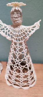 Oude Brocante Gehaakte Engelen XXL creme wit, Antiek en Kunst, Curiosa en Brocante, Ophalen of Verzenden