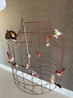 Vogeltjes lamp 12 vogeltjes roestkleur DUTCH DILIGHT, Huis en Inrichting, Lampen | Hanglampen, Ophalen, Gebruikt, 50 tot 75 cm