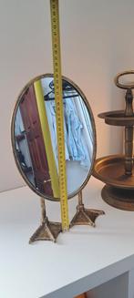 Spiegel met Eendenpootjes - Goud, Minder dan 50 cm, Rond, Ophalen of Verzenden, Zo goed als nieuw