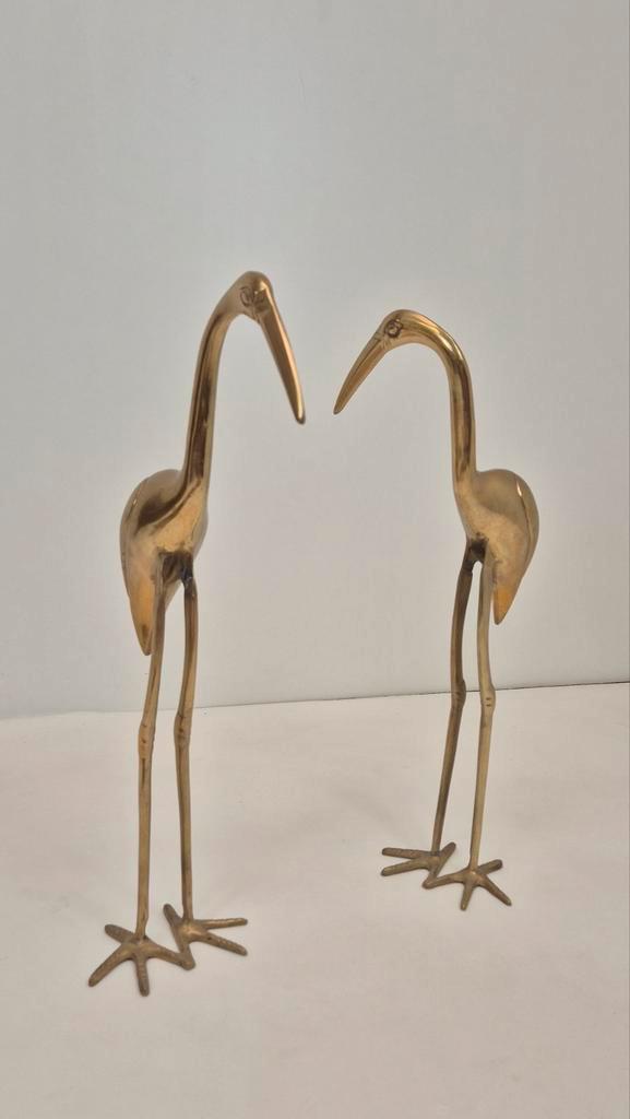 XXL Grote messing vogels, Antiek en Kunst, Antiek | Koper en Brons, Koper, Ophalen of Verzenden