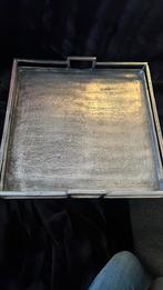 METALEN DIENBLAD MET HANDVATEN, Ophalen of Verzenden, Nieuw, Vierkant, Metaal