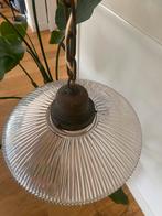 Vintage jaren 70 glazen hanglamp, Huis en Inrichting, Lampen | Hanglampen, Ophalen, Zo goed als nieuw, Minder dan 50 cm