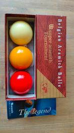 Aramith Tournament Carambole Ballen Set, Ophalen of Verzenden, Gebruikt, Keu of Ballen