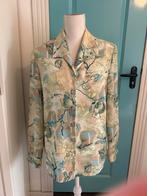 Vintage 80s Dames Blouse, Maat 38/40 (M), Gedragen, Groen, Annejet