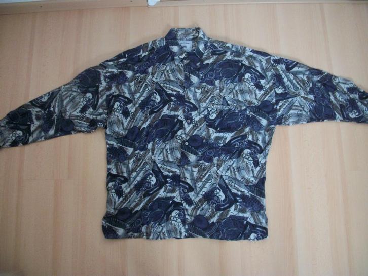 Overhemd David d'Allessandro - 40 Blauw - Viscose - zgan, Kleding | Heren, Overhemden, Nieuw, Halswijdte 39/40 (M), Blauw, Ophalen of Verzenden