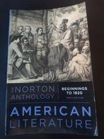 The Norton Anthology of American Literature Beginnings to 1, Gelezen, Ophalen of Verzenden, Alpha, WO