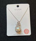 Zilveren Parelketting Nieuw, Sieraden, Tassen en Uiterlijk, Kettingen, Wit, Nieuw, Ophalen of Verzenden, Met edelsteen