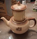 Vintage Douwe Egberts Theepot met Filter, Antiek en Kunst, Ophalen of Verzenden