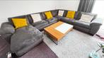 Hoekbank met Tafel, Ophalen, Gebruikt, Hoekbank, Stof