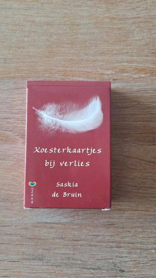 Saskia de Bruin - Koesterkaartjes bij verlies, Boeken, Wetenschap, Zo goed als nieuw, Ophalen of Verzenden