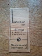 Vintage lewenstein handleiding, Ophalen of Verzenden, Gebruikt, Naaimachine, Overige merken